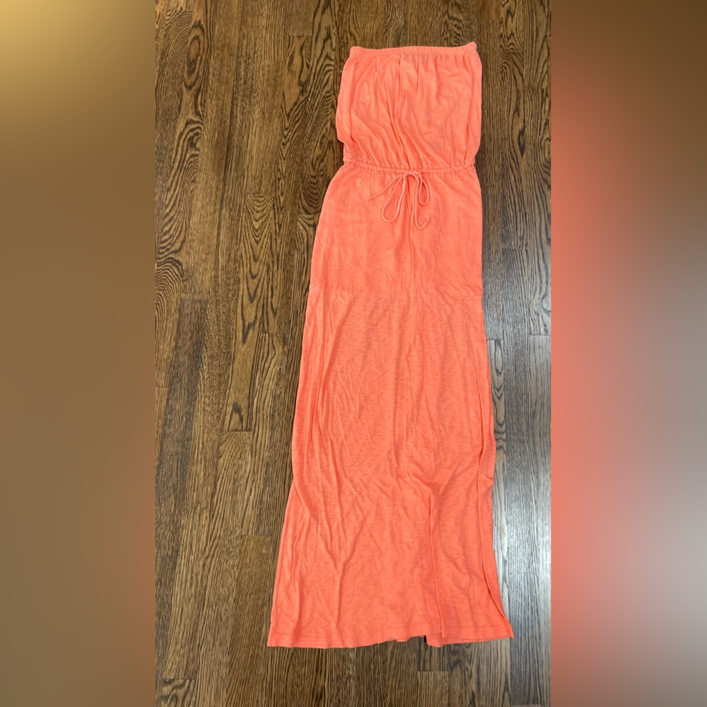 C&C coral maxi dress size small